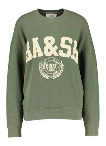 Kaki sweater met opdruk Benjamin BA&SH