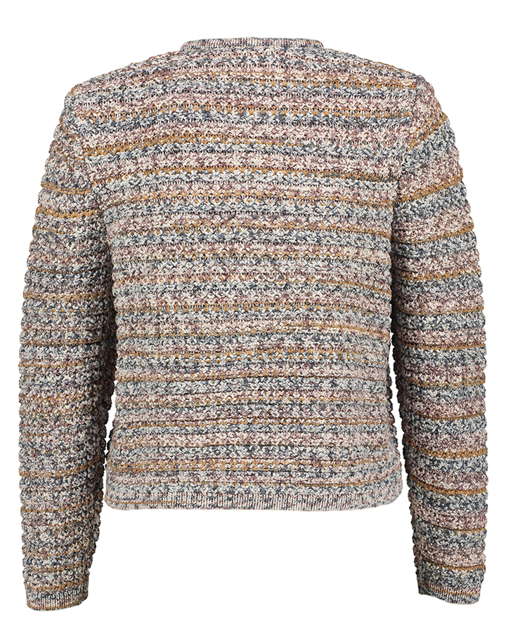 Multicolor jasje in bouclé Guspa Baésh