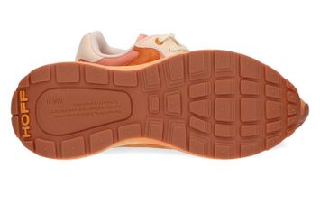 Lage sneakers in oranje en koraal tinten Paris II Hoff