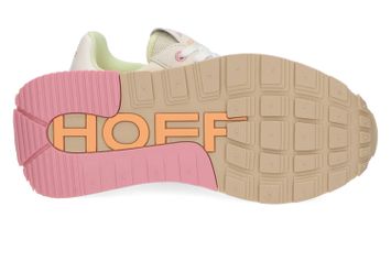 Ecru lage sneakers met details in pasteltinten Troezen Hoff