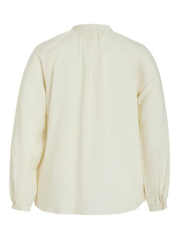 Ecru blouse afgewerkt met gehaakte details Vidogma Evoked
