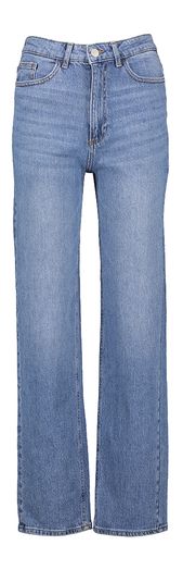 Blauwe straight fit jeans met hoge taille Vikelly Vila