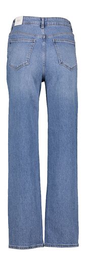 Blauwe straight fit jeans met hoge taille Vikelly Vila