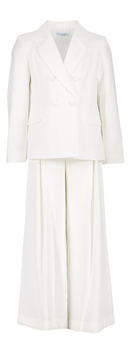 Ecru 2-delig kostuum Abel&Lula
