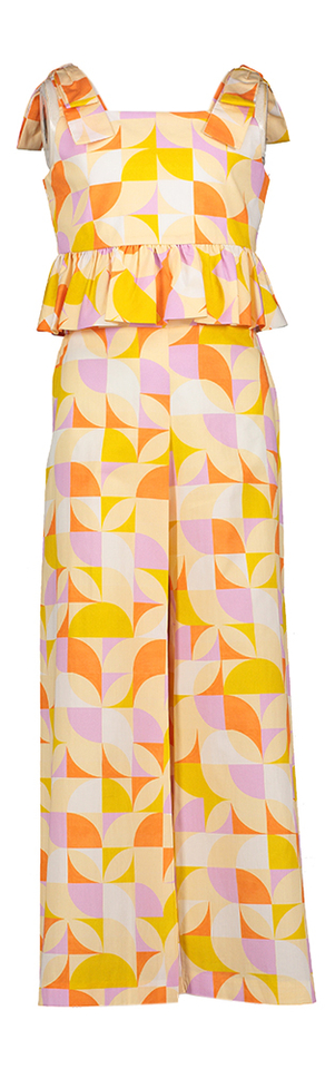 2-delige bloemenprint set van crop top en broek Abel&Lula