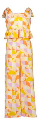 Abel & Lula 2-delige bloemenprint set van crop top en broek Abel&Lula