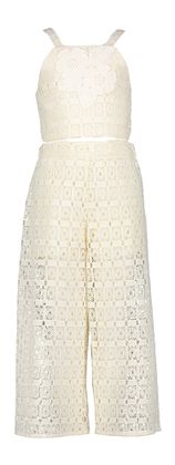 Abel & Lula Beige set met top en broek in broderie