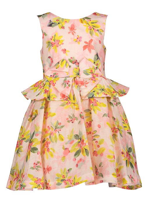 Roze jurk in bloemenprint Abel&Luna