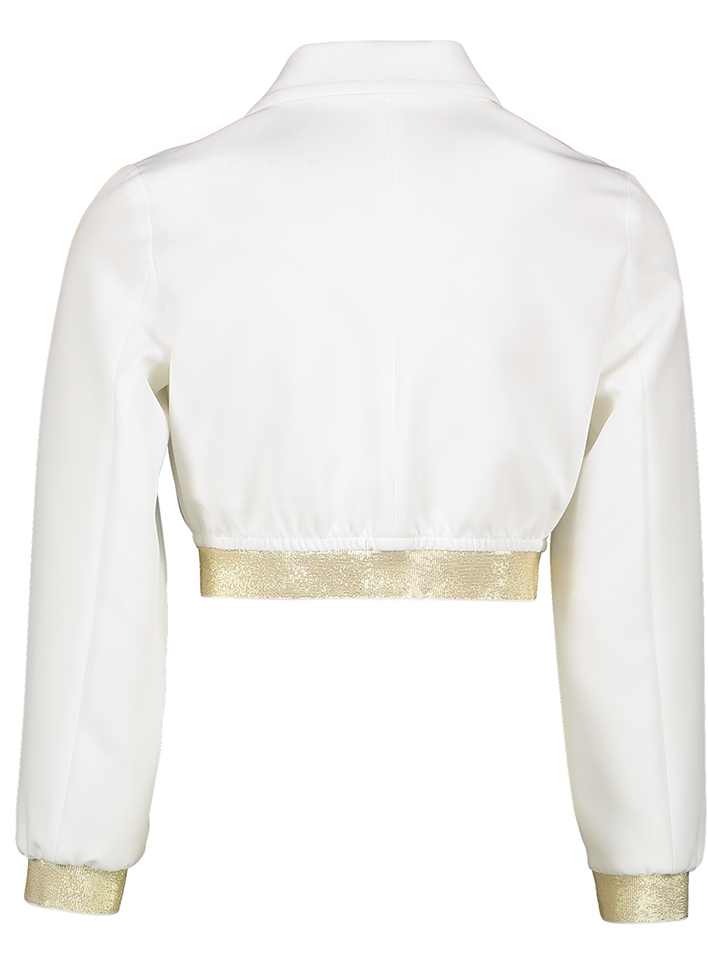 Witte blazer met gouden details Miss Leod