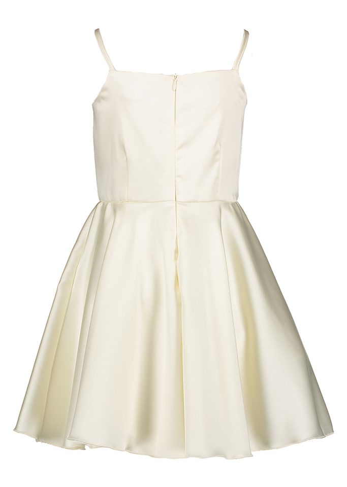 Ecru jurk met top Rtb