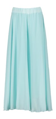 Diamante Blu Turquoise losvallende broek