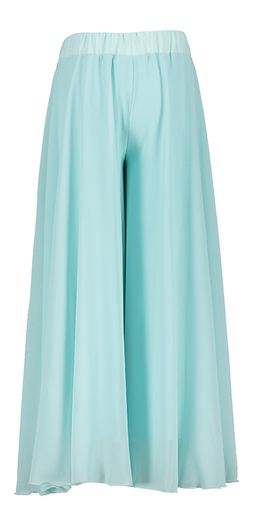 Turquoise losvallende broek Diamante Blu