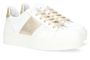 Witte lage sneakers met gouden detail RTB
