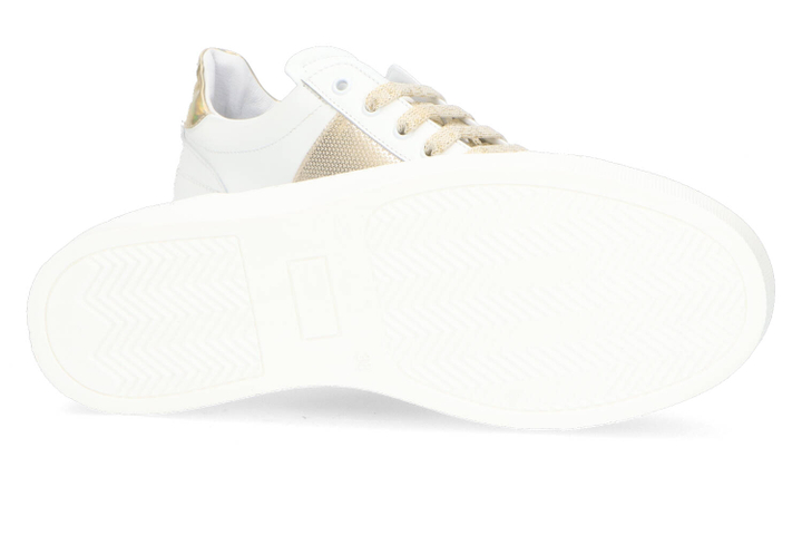 Witte lage sneakers met gouden detail RTB