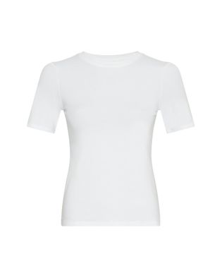 MSCH Copenhagen Bright white t-shirt met korte mouwen MSCH