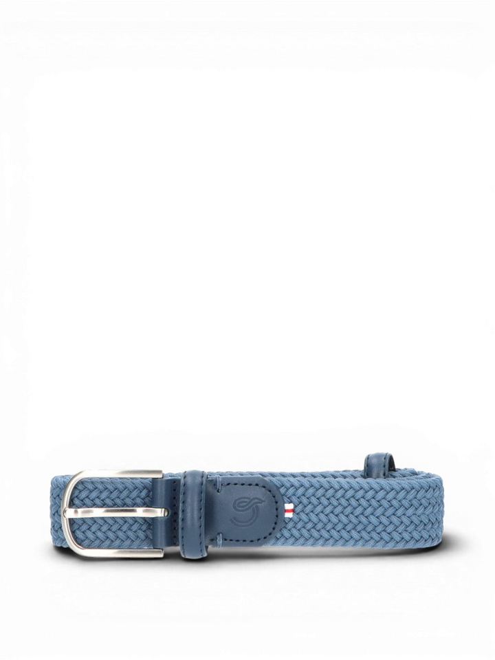 Lichtblauwe geweven riem Santorini La Boucle 