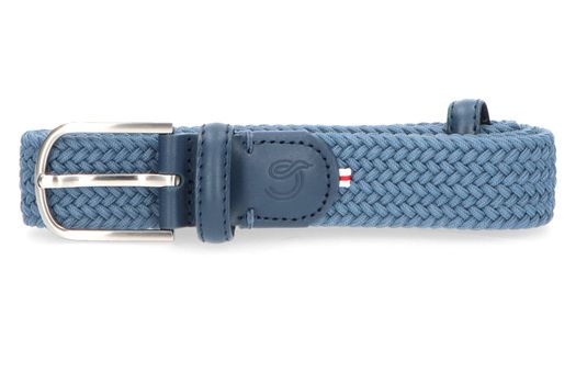 Lichtblauwe geweven riem Santorini La Boucle