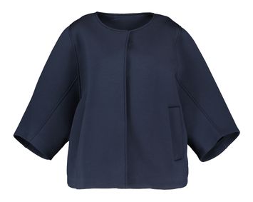Donkerblauwe mantel met drukknopen Hox