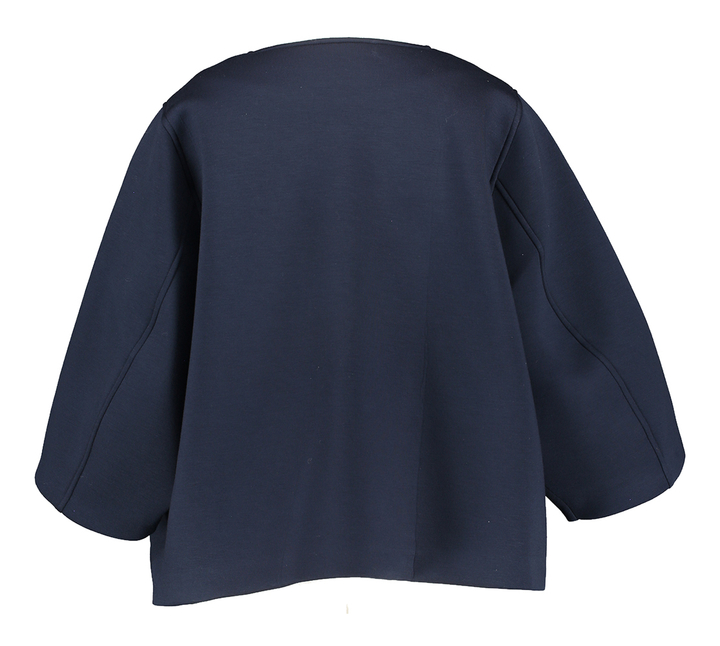 Donkerblauwe mantel met drukknopen Hox