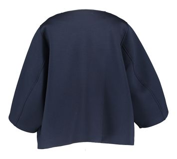 Donkerblauwe mantel met drukknopen Hox