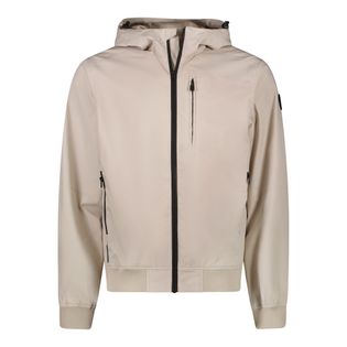 Cars Beige zomerjas met rits en kap Xamer