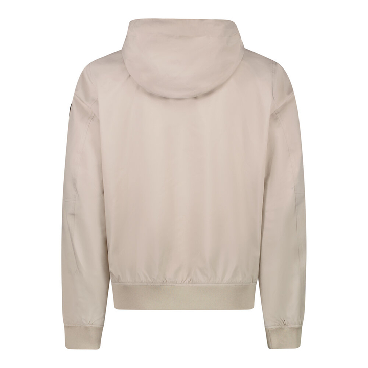 Beige zomerjas met rits en kap Xamer Cars