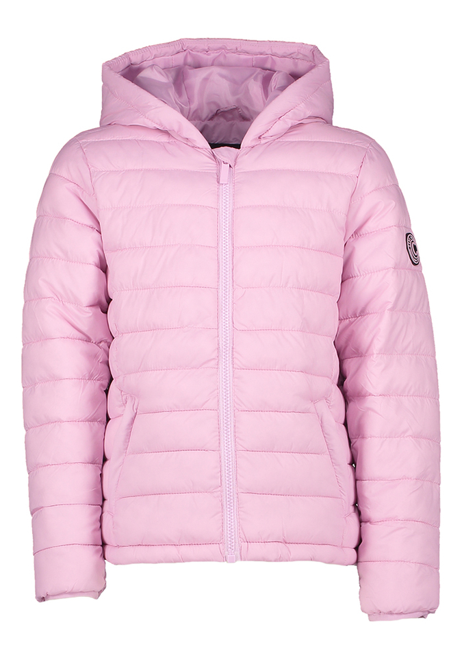 Soft pink gewatterde jas met kap Cars 