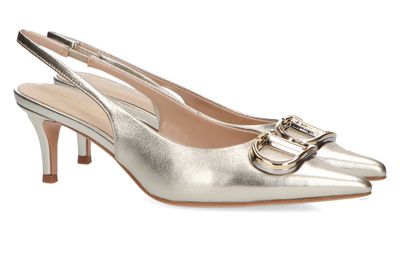 Goudkleurige slingbacks Twinset