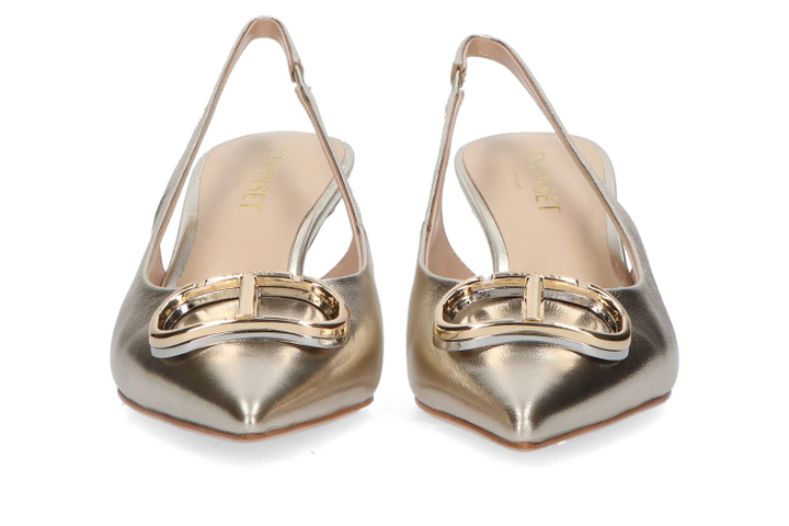 Goudkleurige slingbacks Twinset
