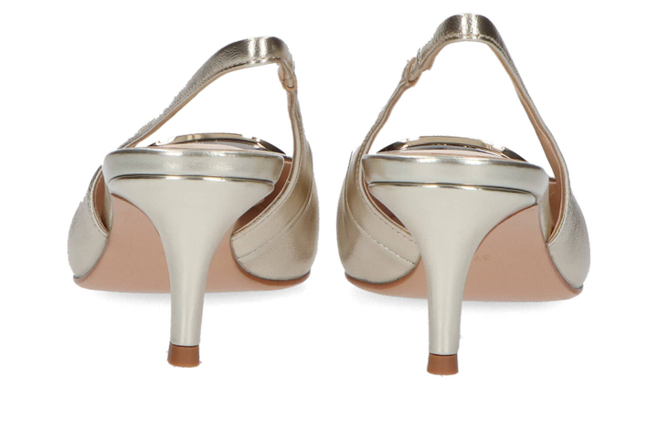 Goudkleurige slingbacks Twinset