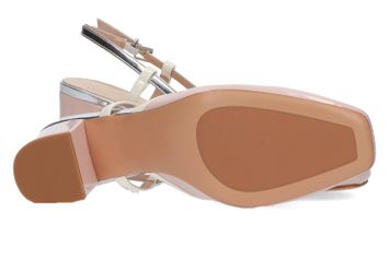 Lichtroze sandalen met blokhak Twinset 
