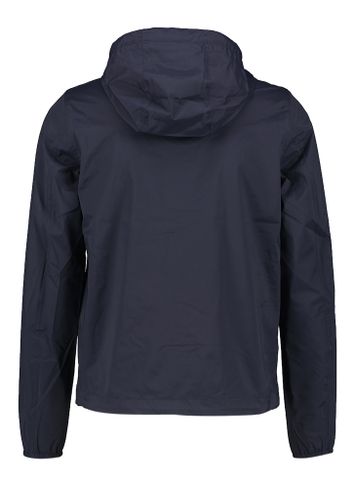 Donkerblauwe regenjas met kap K-way