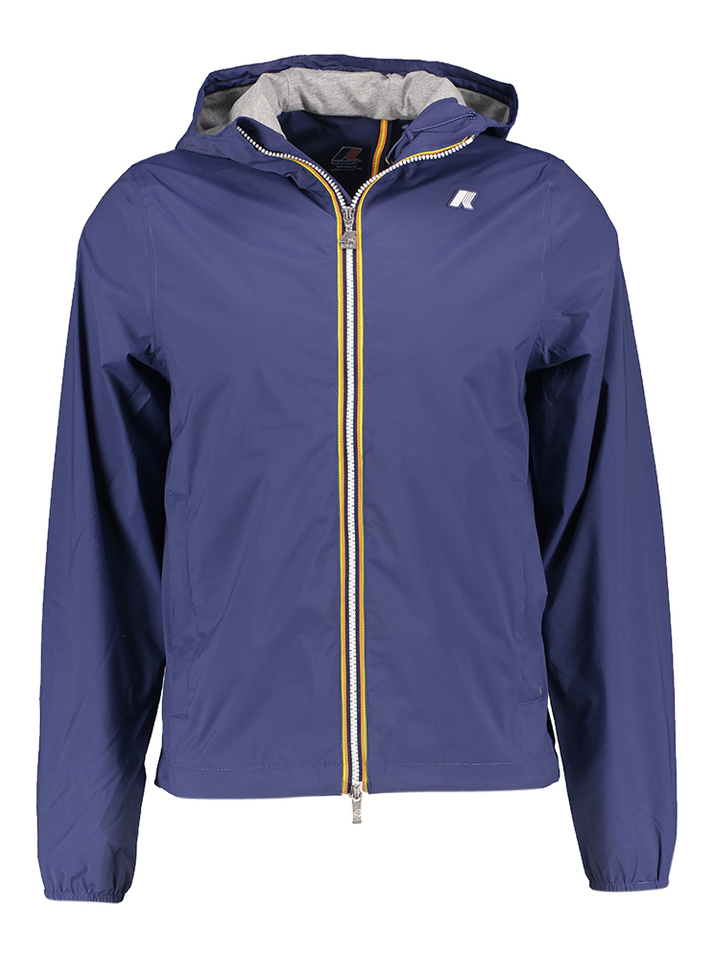 Blauwe jas met kap Jack Stretch K-way