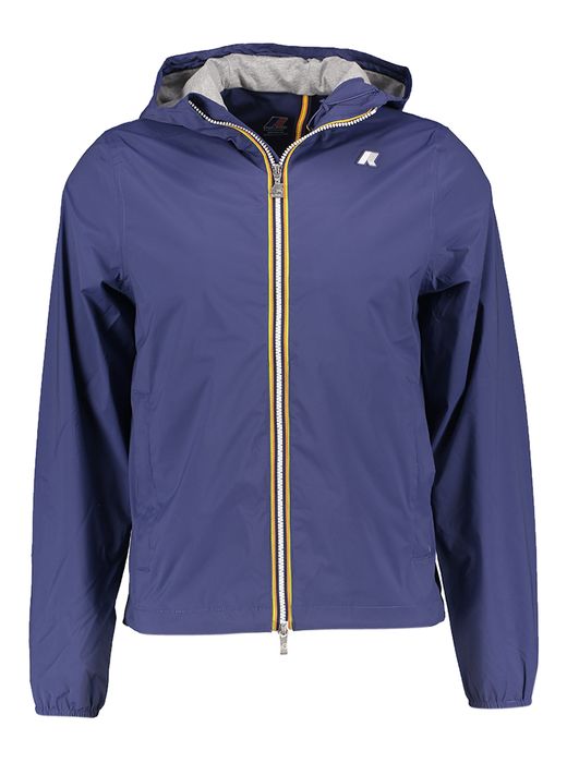 Blauwe jas met kap Jack Stretch K-way