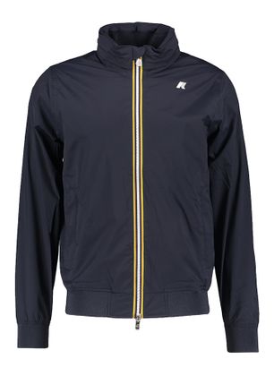 K Way Donkerblauwe jas met uitritsbare kap Amaury K-Way