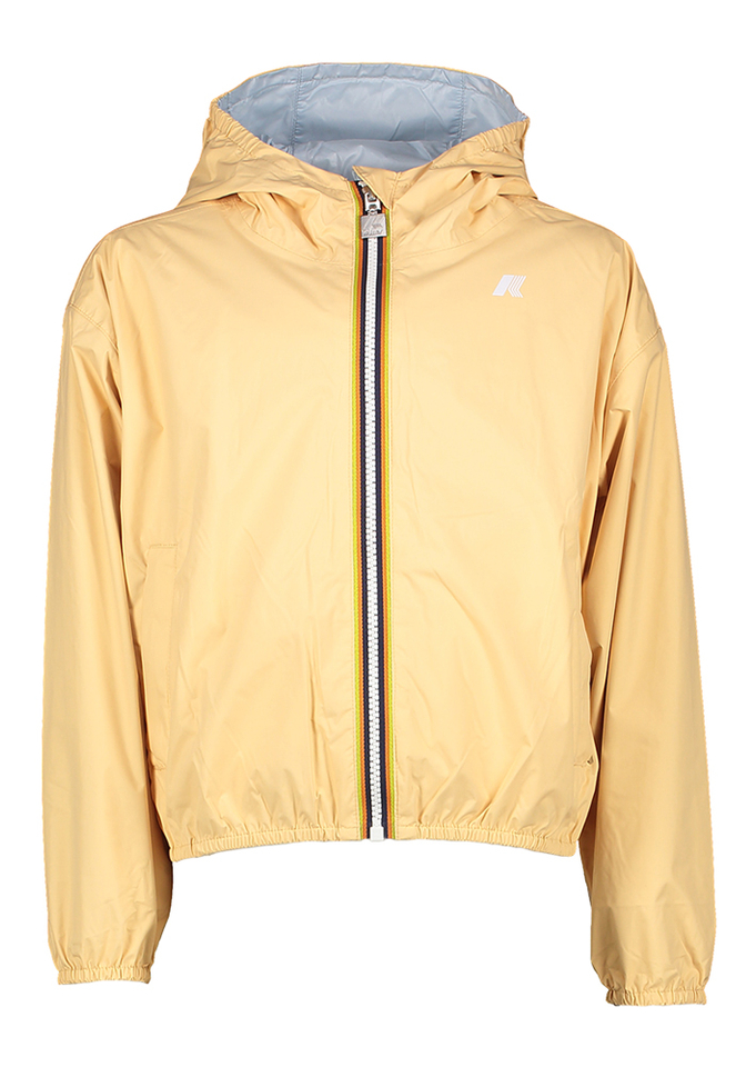 Pastelgele regenjas met kap Laurette Plus K-Way