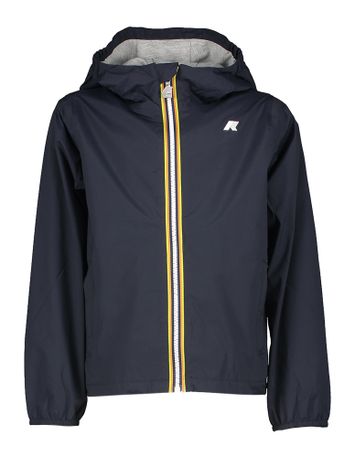 Donkerblauwe regenjas met kap K-Way