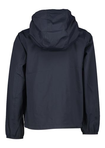 Donkerblauwe regenjas met kap K-Way