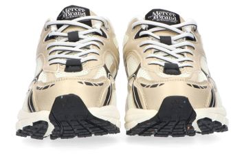 Zwart met goud lage sneakers 