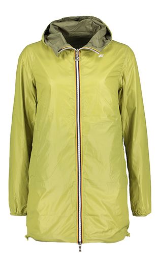 Kaki/groen reversibel jas met kap Sophie Double K-Way