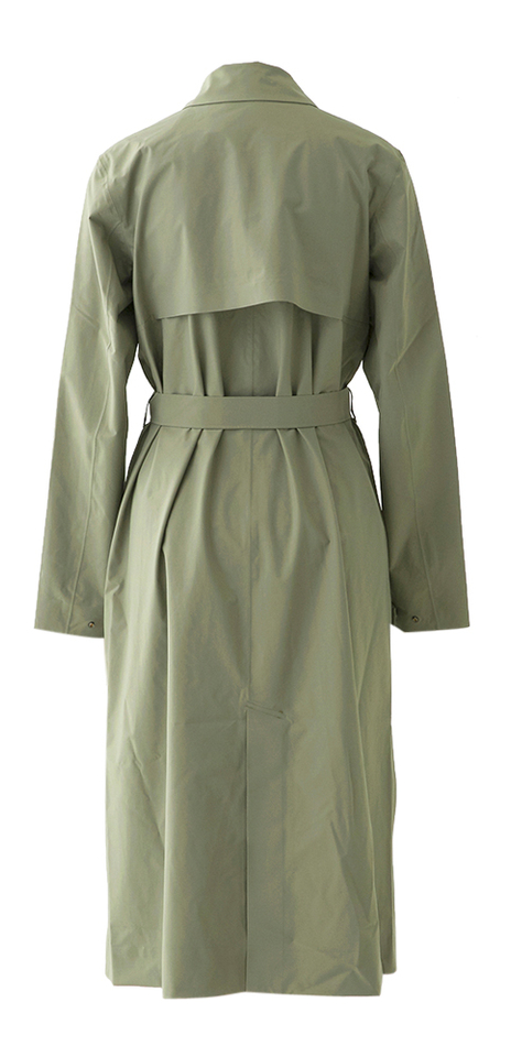 Kakigroene trenchcoat Barbra Stretch K-Way