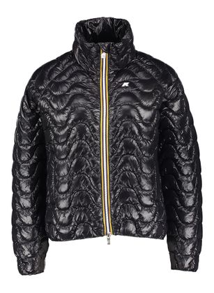 K Way Zwarte padded glanzende zomerjas Soje Warm K-Way
