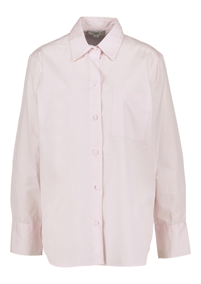 Lichtroze katoenen bloes Vince