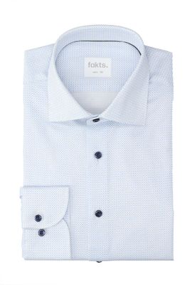 Wit katoenen hemd ( slim fit) met details en lange mouwen Fakts