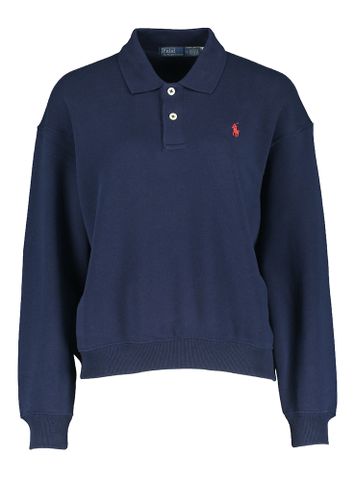 Donkereblauwe sweater met kraag Ralph Lauren 