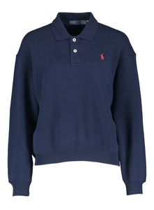 Ralph Lauren Donkereblauwe sweater met kraag