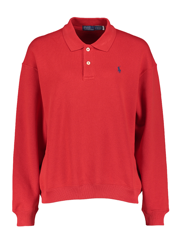 Rode sweater met kraag Ralph Lauren 