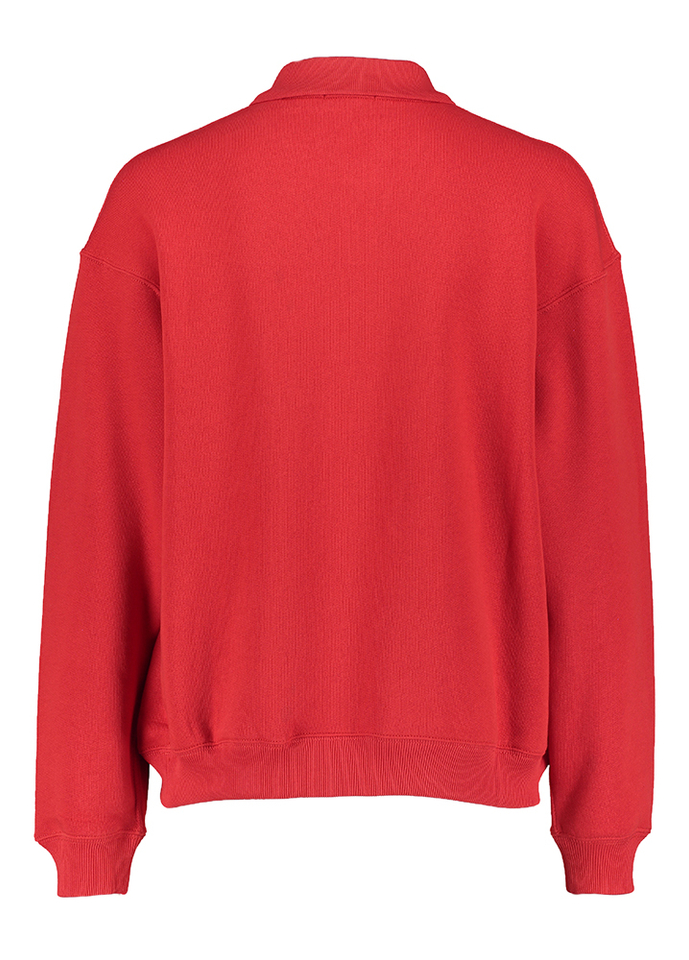Rode sweater met kraag Ralph Lauren 