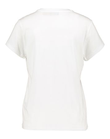 Witte t-shirt met donkerblauw merklogo Ralph Lauren 