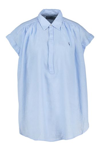 Baby blue linnen lange bloes Ralph Lauren 